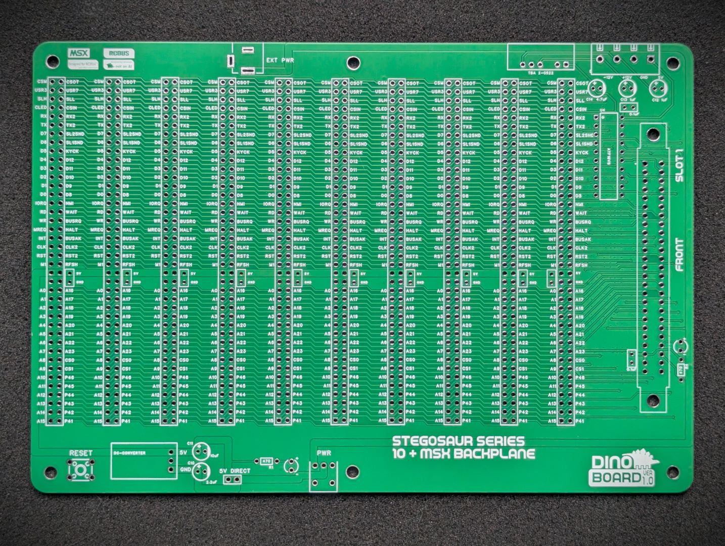 Stegosaur 10 RCBUS + MSX Slot Backplane - Image 3